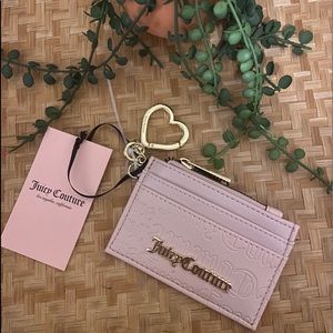 NWT JUICY COUTURE Light pink card case/ wallet.